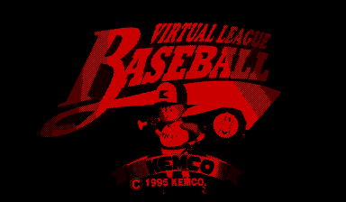 Virtual League Baseball title screen for Virtual Boy